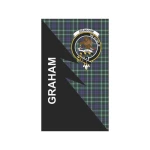 Scottish Graham Clan Badge Tartan Garden Flag Flash Style - BN