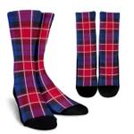Scottish Graham of Menteith Red Clan Tartan Socks - BN