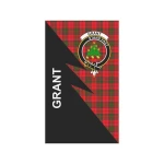Scottish Grant Clan Badge Tartan Garden Flag Flash Style - BN