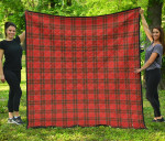 Scottish Grant Weathered Clan Tartan Quilt Original - TH8