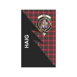 Scottish Haig Clan Badge Tartan Garden Flag Flash Style - BN