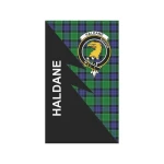 Scottish Haldane Clan Badge Tartan Garden Flag Flash Style - BN