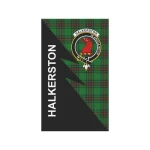 Scottish Halkerston Clan Badge Tartan Garden Flag Flash Style - BN