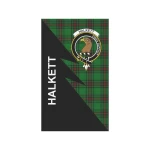 Scottish Halkett Clan Badge Tartan Garden Flag Flash Style - BN