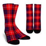 Scottish Hamilton Modern Clan Tartan Socks - BN