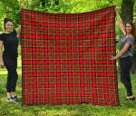 Scottish Hepburn Clan Tartan Quilt Original - TH8