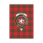 Scottish Heron Clan Badge Tartan Garden Flag - K7