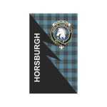 Scottish Horsburgh Clan Badge Tartan Garden Flag Flash Style - BN