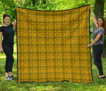 Scottish Houston Clan Tartan Quilt Original - TH8
