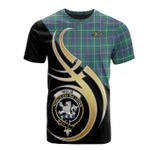 Scottish Inglis Ancient Clan Badge T-Shirt Believe In Me - K23