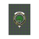 Scottish Irvine Of Bonshaw Clan Badge Tartan Garden Flag - K7