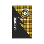 Scottish Jardine Clan Badge Tartan Garden Flag Flash Style - BN