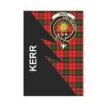 Scottish Kerr Clan Badge Tartan Garden Flag Flash Style - BN