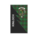 Scottish Kinloch Clan Badge Tartan Garden Flag Flash Style - BN