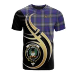 Scottish Kinnaird Clan Badge T-Shirt Believe In Me - K23