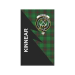 Scottish Kinnear Clan Badge Tartan Garden Flag Flash Style - BN