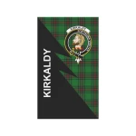 Scottish Kirkaldy Clan Badge Tartan Garden Flag Flash Style - BN