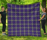 Scottish Kinnaird Clan Tartan Quilt Original - TH8