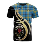 Scottish Laing Clan Badge T-Shirt Believe In Me - K23
