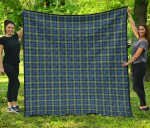 Scottish Lamont Ancient Clan Tartan Quilt Original - TH8