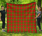 Scottish Leask Clan Tartan Quilt Original - TH8