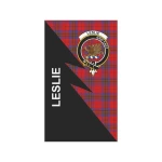 Scottish Leslie Clan Badge Tartan Garden Flag Flash Style - BN