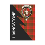 Scottish Livingstone Clan Badge Tartan Garden Flag Flash Style - BN
