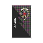 Scottish Logan Clan Badge Tartan Garden Flag Flash Style - BN