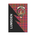 Scottish Lumsden Clan Badge Tartan Garden Flag Flash Style - BN