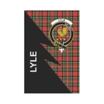 Scottish Lyle Clan Badge Tartan Garden Flag Flash Style - BN