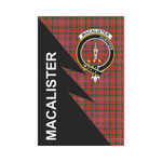 Scottish MacAlister Clan Badge Tartan Garden Flag Flash Style - BN