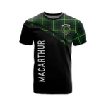 Scottish MacArthur Clan Badge Tartan T-Shirt Curve Style - BN