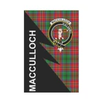 Scottish MacCulloch (McCulloch) Clan Badge Tartan Garden Flag Flash Style - BN