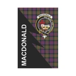 Scottish MacDonald (Clan Donald) Clan Badge Tartan Garden Flag Flash Style - BN