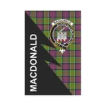 Scottish MacDonald (Clan Ranald) Clan Badge Tartan Garden Flag Flash Style - BN