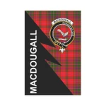 Scottish MacDougall Clan Badge Tartan Garden Flag Flash Style - BN