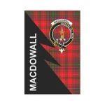 Scottish MacDowall (of Garthland) Clan Badge Tartan Garden Flag Flash Style - BN