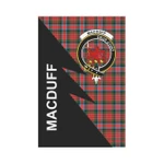 Scottish MacDuff Clan Badge Tartan Garden Flag Flash Style - BN