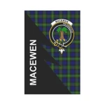 Scottish MacEwen Clan Badge Tartan Garden Flag Flash Style - BN