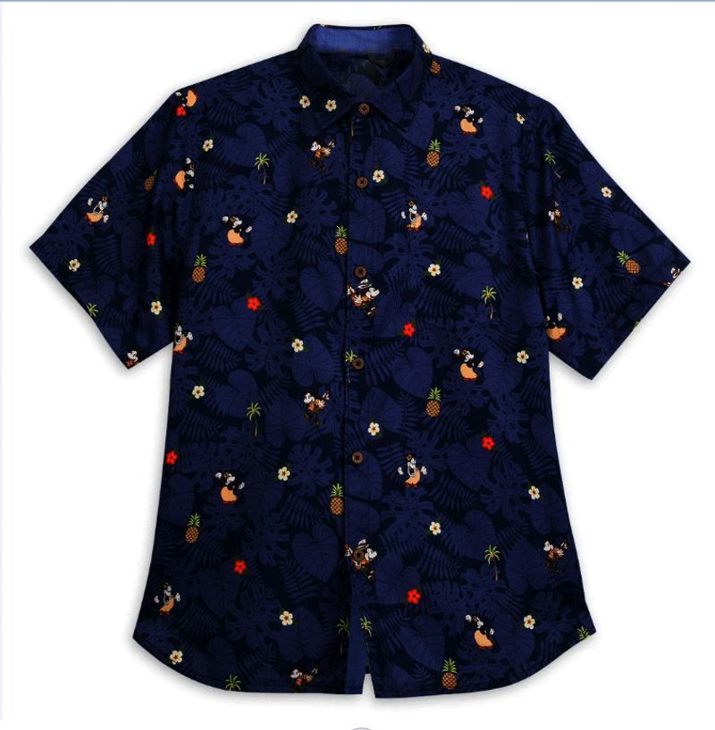 This short sleeve Hawaiian shirt is an option for a cool urban look 337
