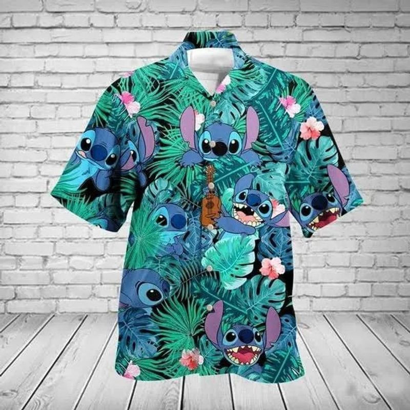 HOT Lilo and Stitch cute III Short Sleeve Hawaiian Shirt2