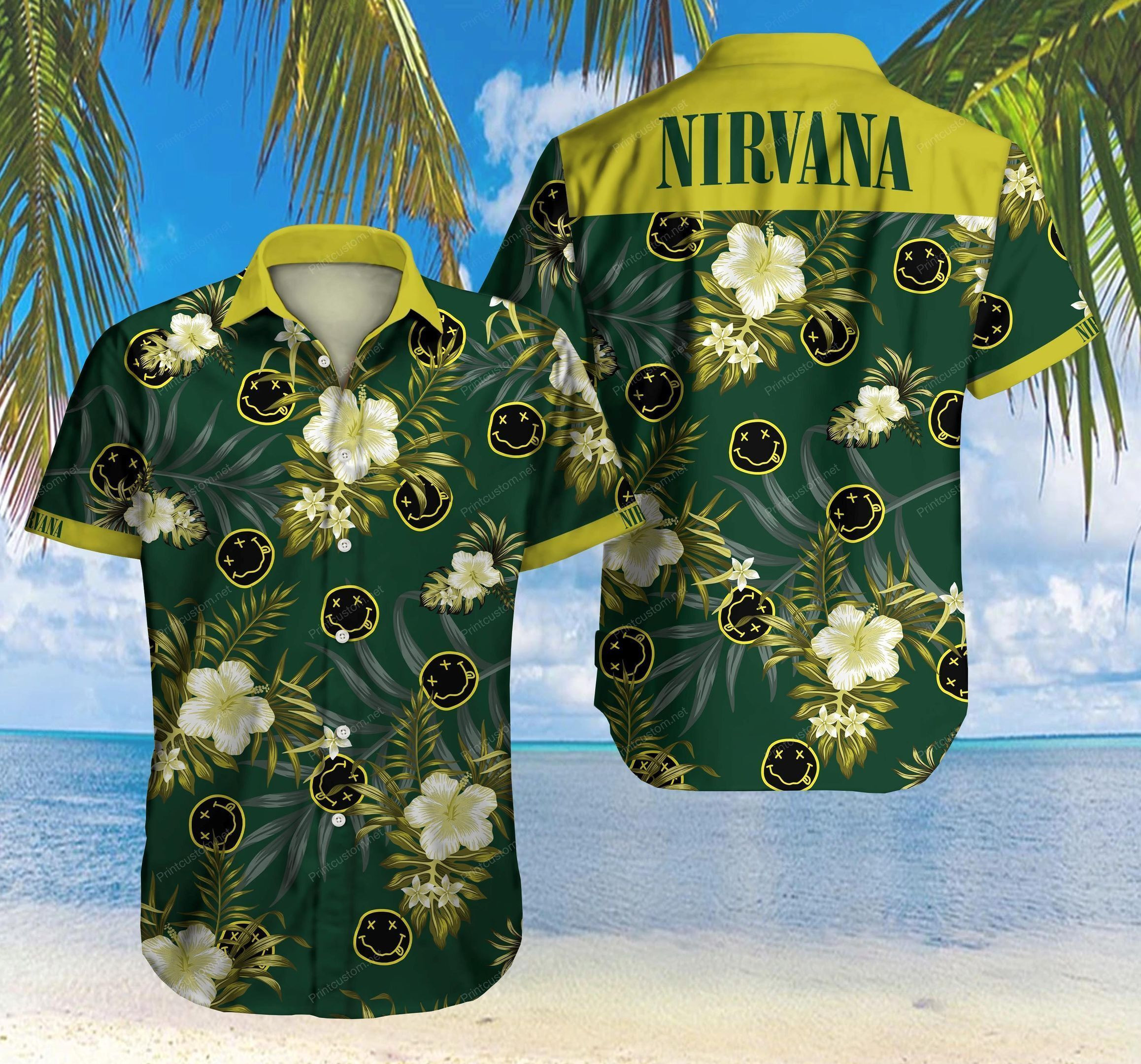 HOT Nivanra Short Sleeve Hawaiian Shirt1