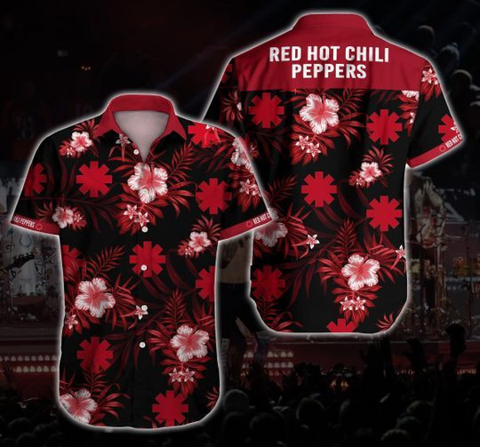 HOT Red Hot Chili Peppers Short Sleeve Hawaiian Shirt1