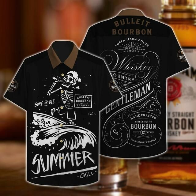 HOT Bourbon Whiskey Short Sleeve Hawaiian Shirt2