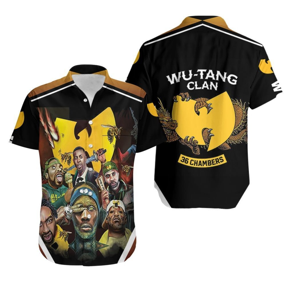 HOT The Wutang Clan Judgement Day Commeth Legend Hip Hop Short Sleeve Hawaiian Shirt2
