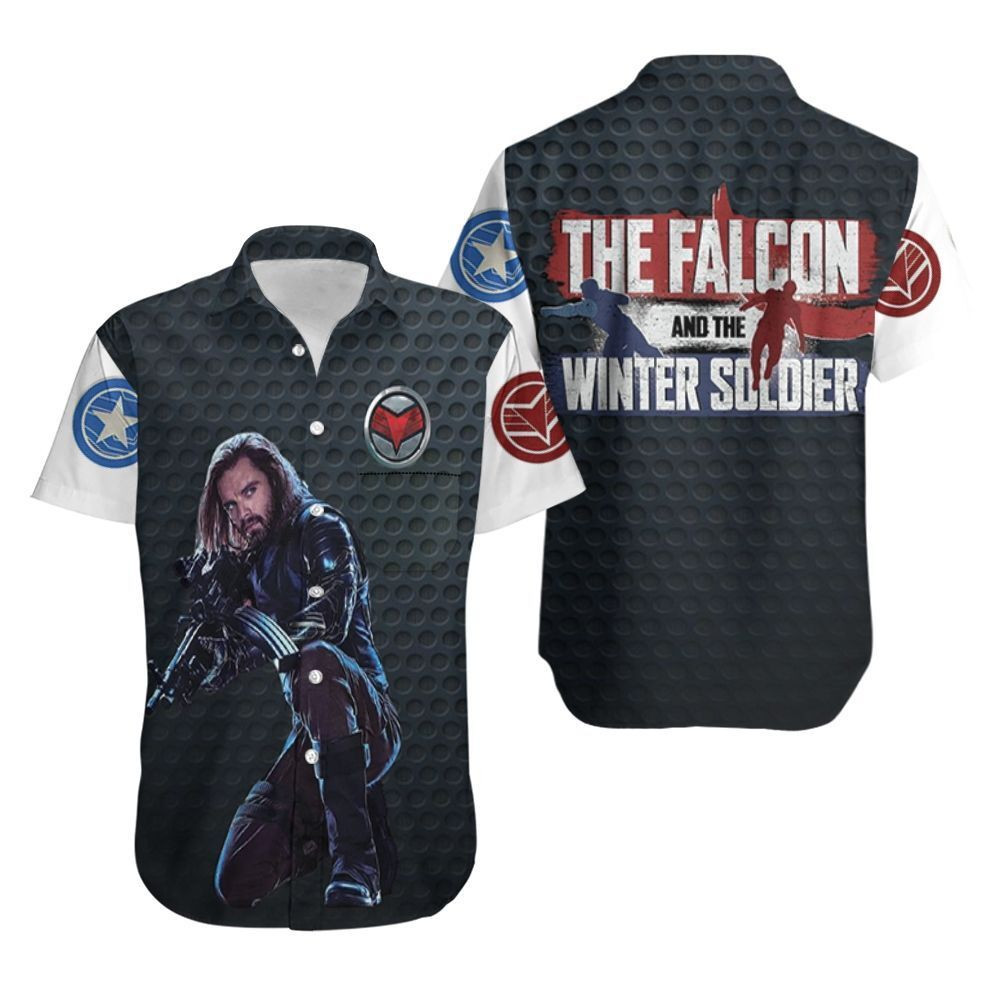 HOT The Falcon And The Winter Soldier The Shadow Killer Short Sleeve Hawaiian Shirt1