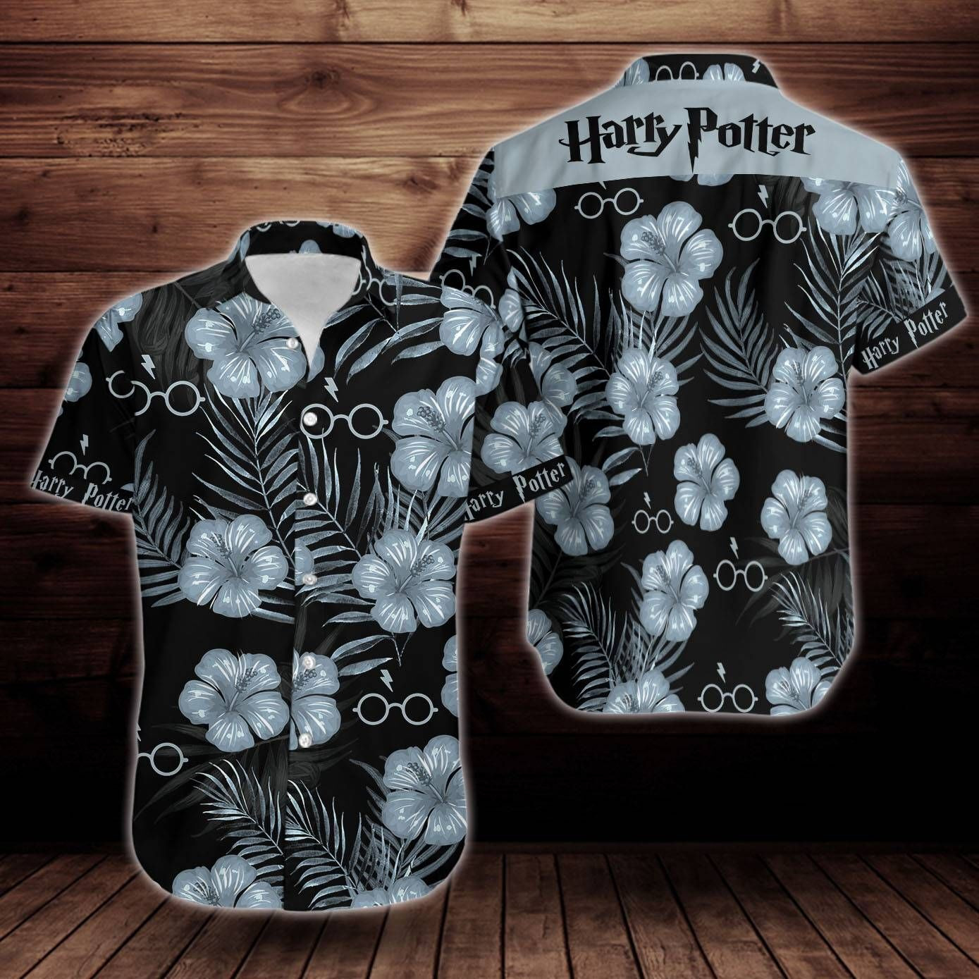 HOT Harry Potter Hibiscus Short Sleeve Hawaiian Shirt2