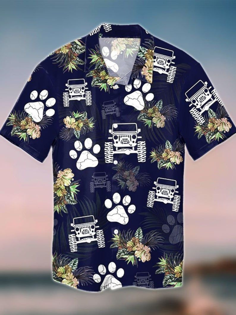 This short sleeve Hawaiian shirt is an option for a cool urban look 117