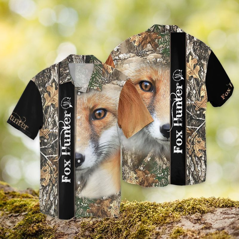 NEW Fox Hunting Short Sleeve Hawaii Shirt2