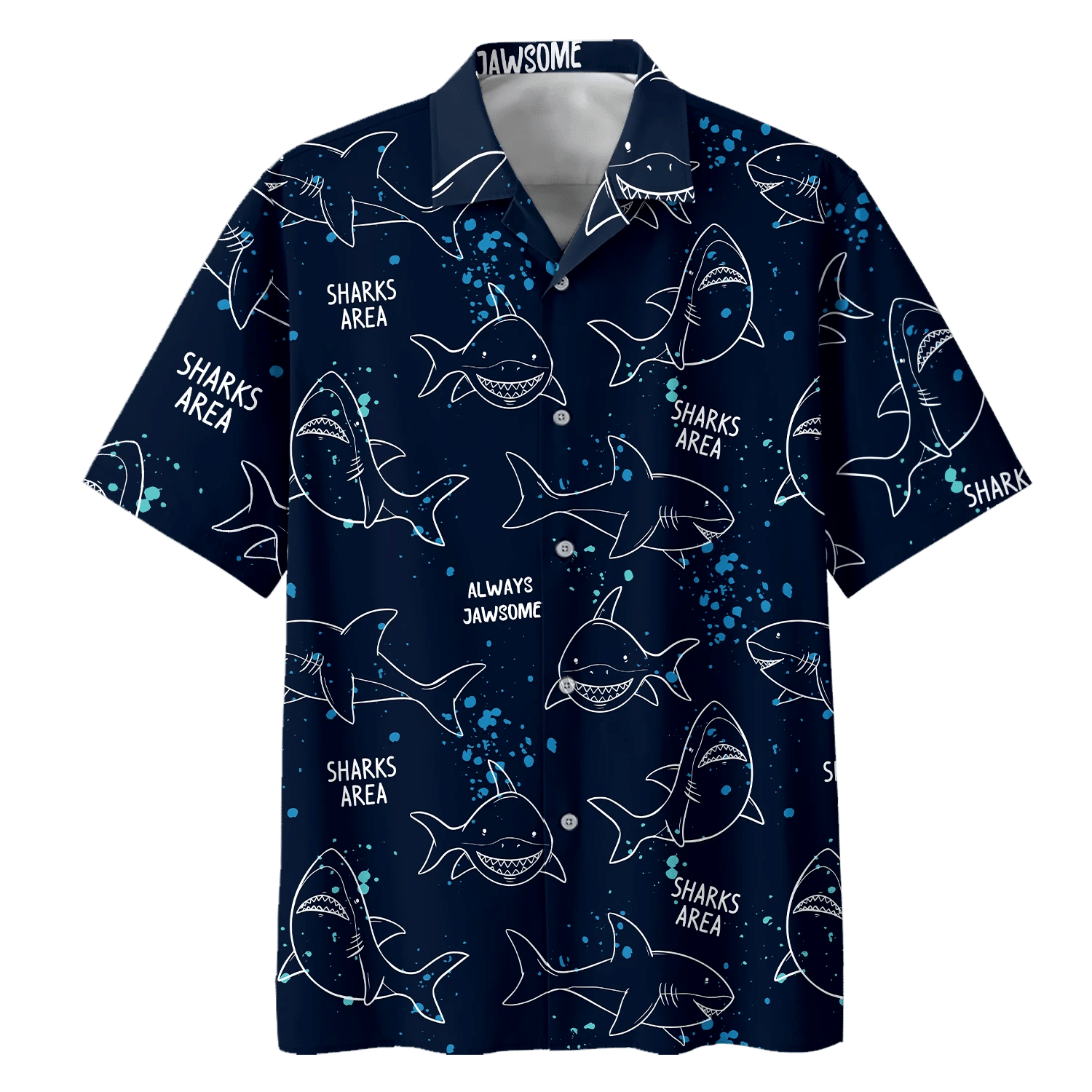NEW Sharks Are Short Sleeve Hawaii Shirt1